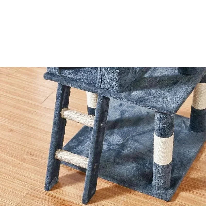 Arbre à Chat avec Echelle Gris Foncé
