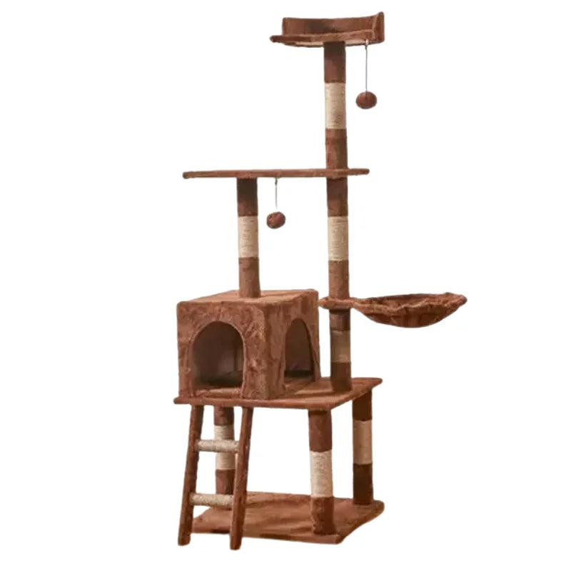 Arbre à Chat avec Echelle Marron Foncé