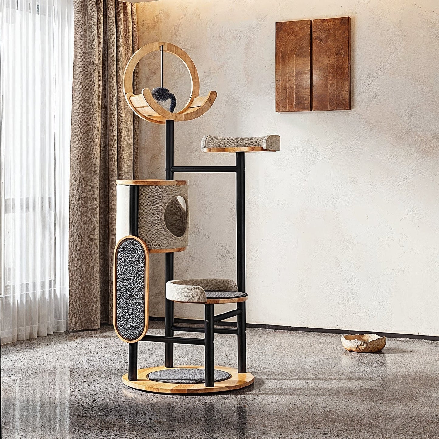 Arbre à Chat Bois Design Luxe