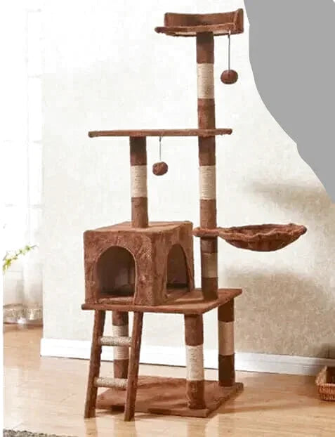 Arbre à Chat avec Echelle Marron Foncé