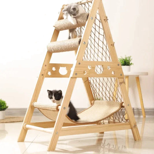 Arbre à Chat avec Grattoir + Hamac