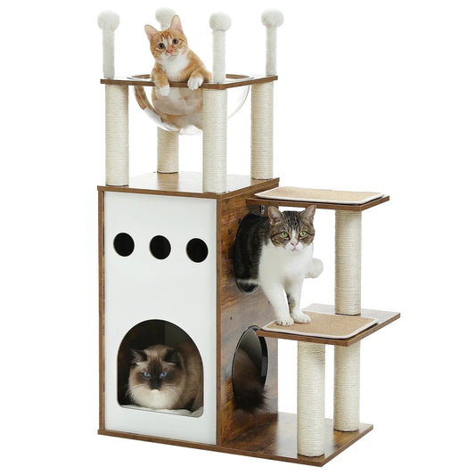Arbre à chat Maison en Bois