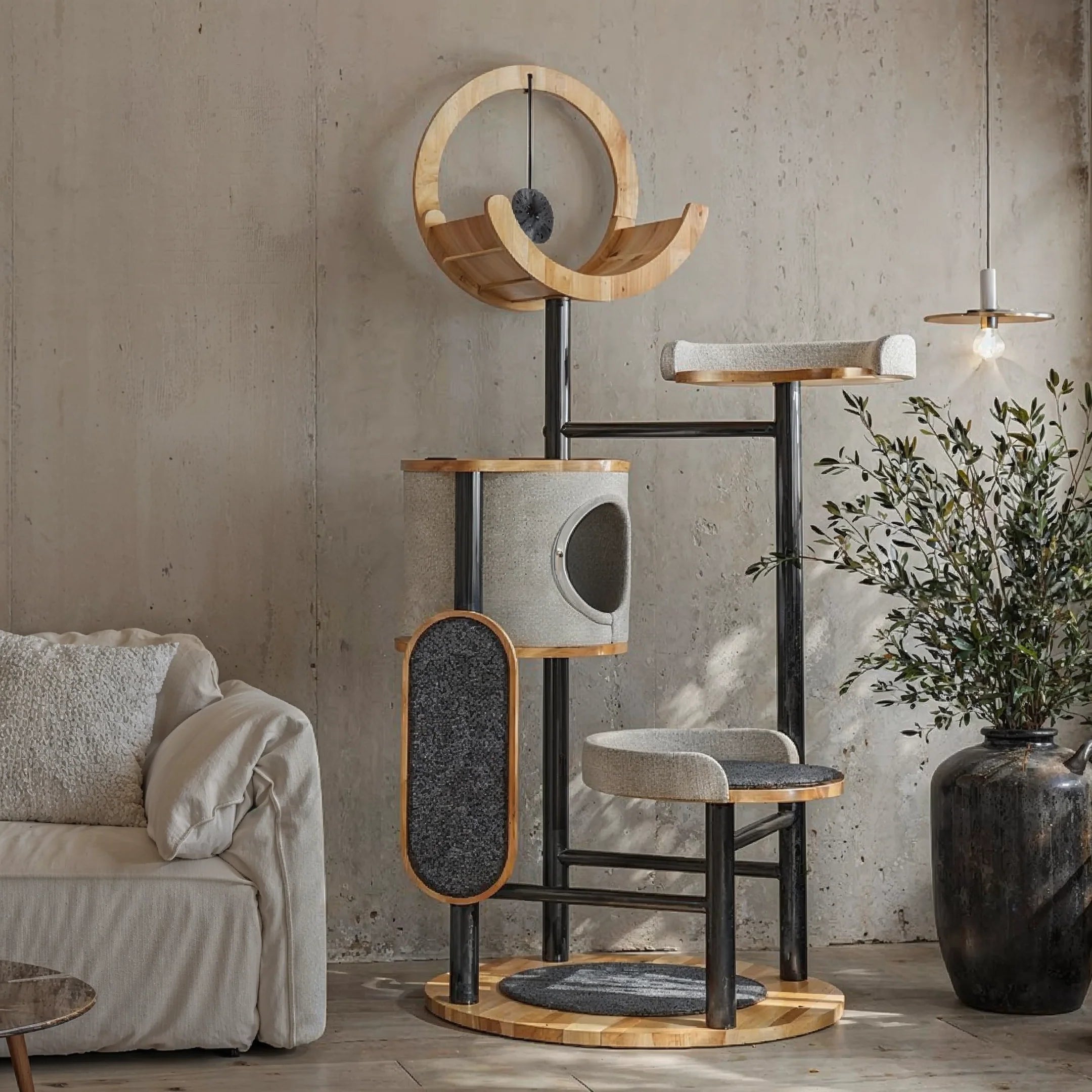 Arbre à Chat Bois Design Luxe