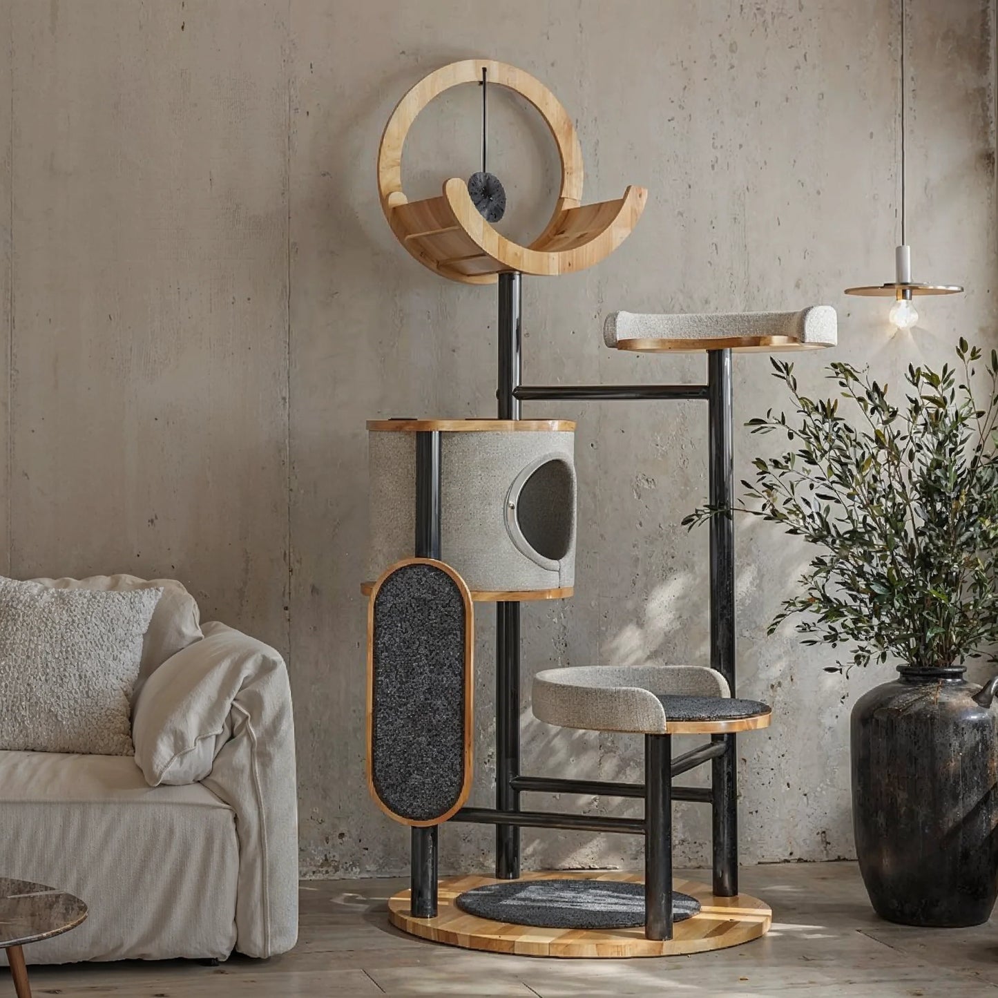 Arbre à Chat Bois Design Luxe