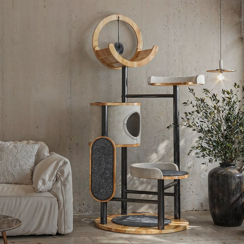 Arbre à Chat Bois Design Luxe