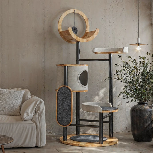 Arbre à Chat Bois Design Luxe