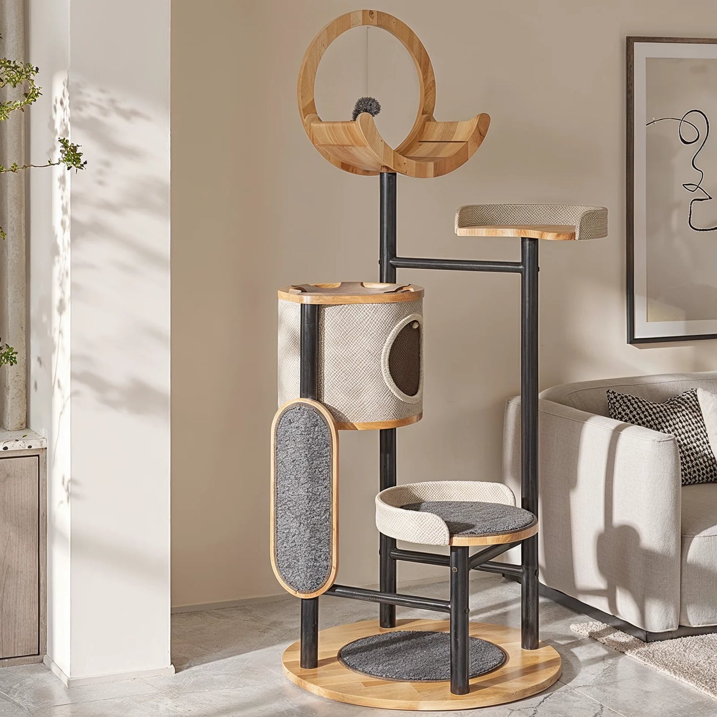 Arbre à Chat Bois Design Luxe