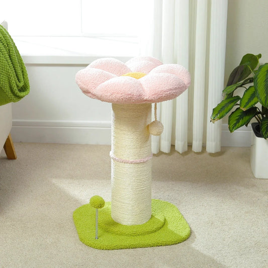 Mini Arbre à Chat Fleur Rose